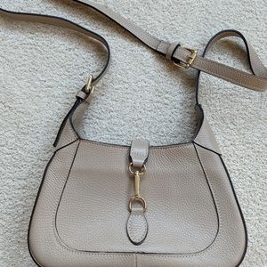 Leather shoulder handbag purse